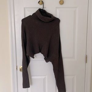 Size s Cropped Brown Sweater